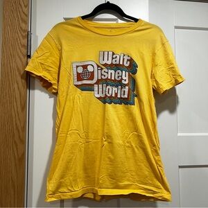 Disney mustard yellow crew neck graphic tee